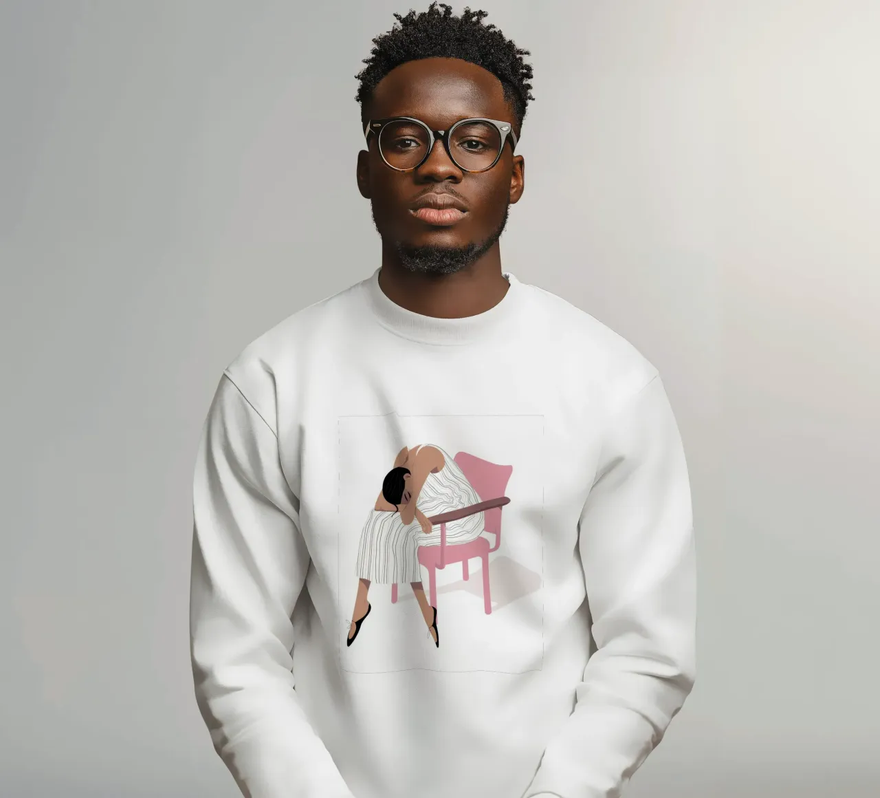 Exhausted Elegance Rest sweatshirt by Prism Palette