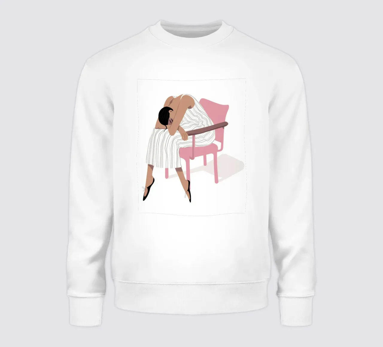 Exhausted Elegance Rest sweatshirt by Prism Palette