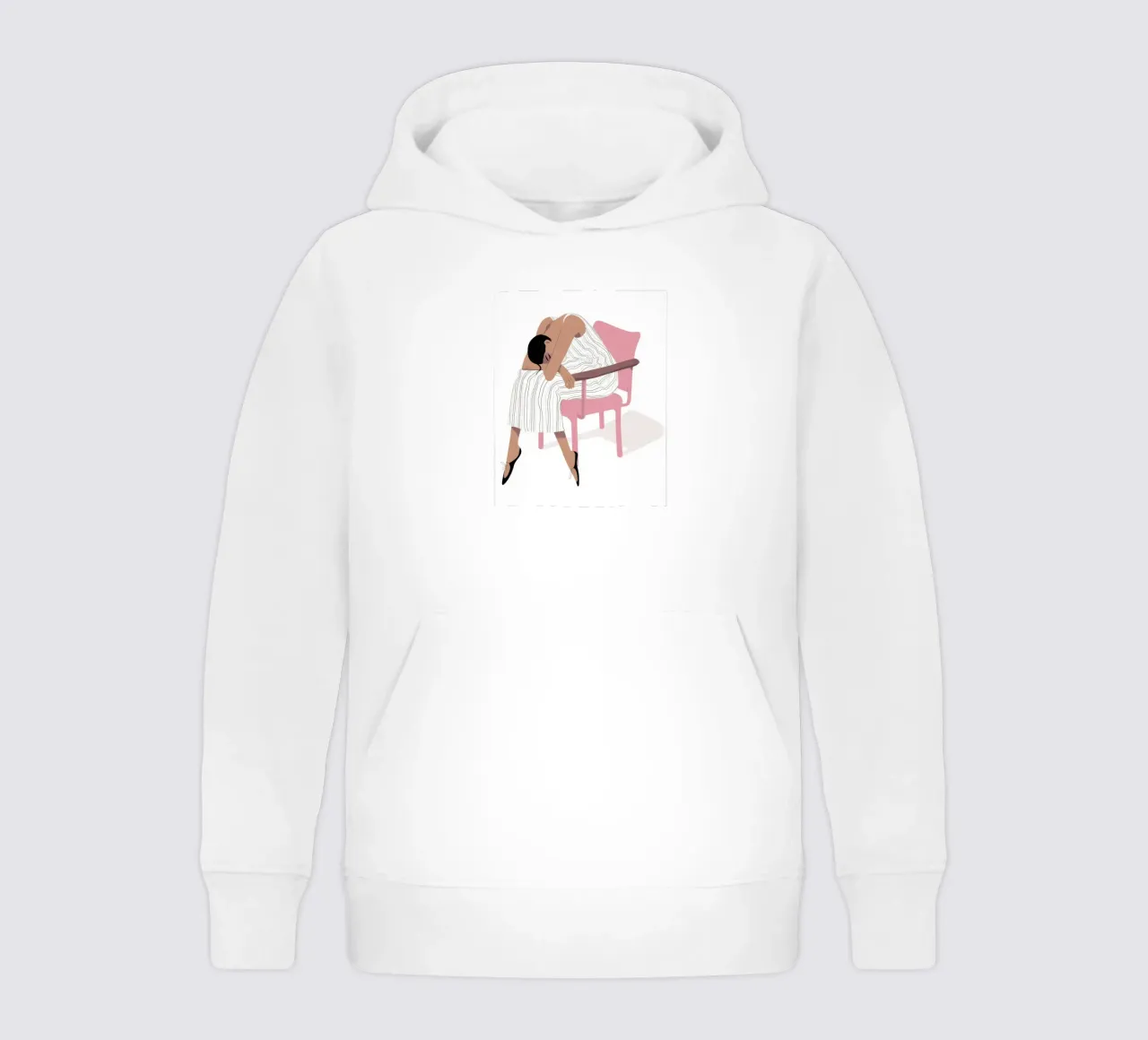 Exhausted Elegance Rest kids hoodie by Prism Palette