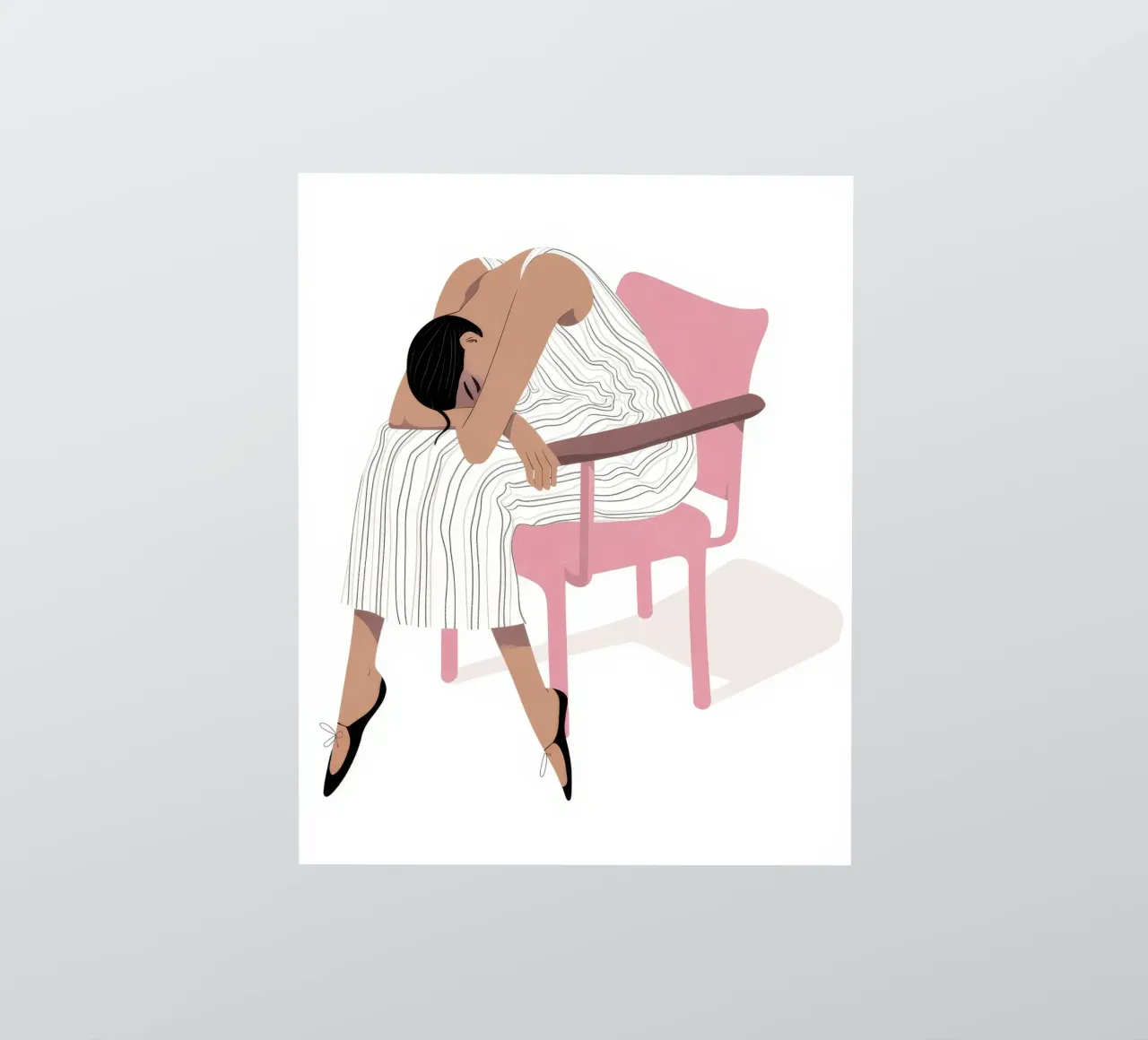 Exhausted Elegance Rest sticker by Prism Palette