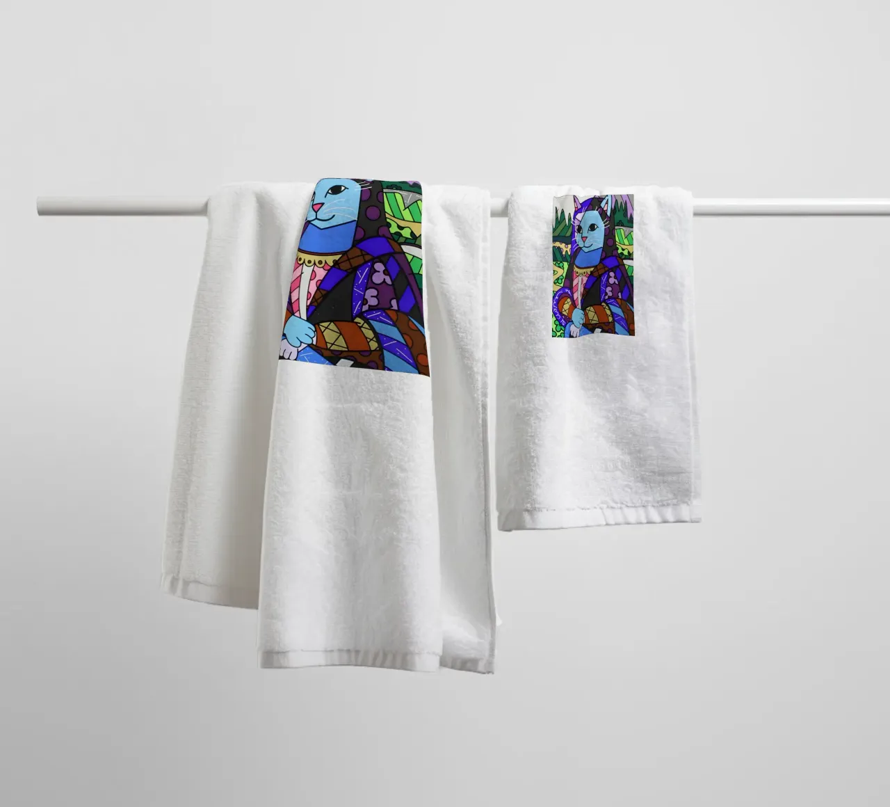 Catmona ROmero Britto badhanddoek van Perdana shop