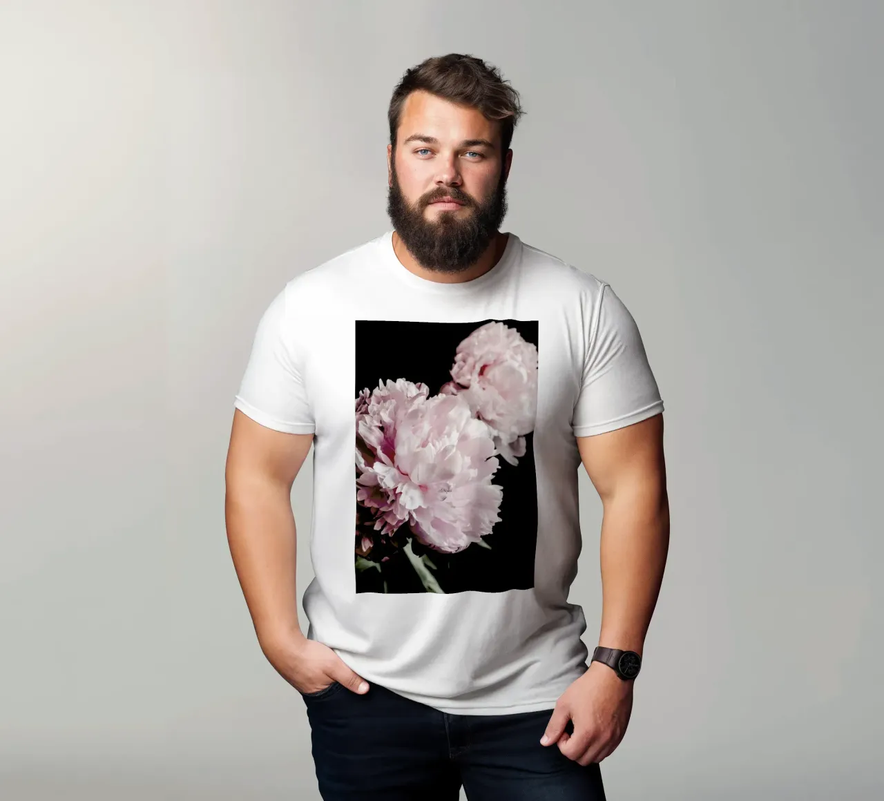 Two Peonies t-shirt by Flora & Fauna