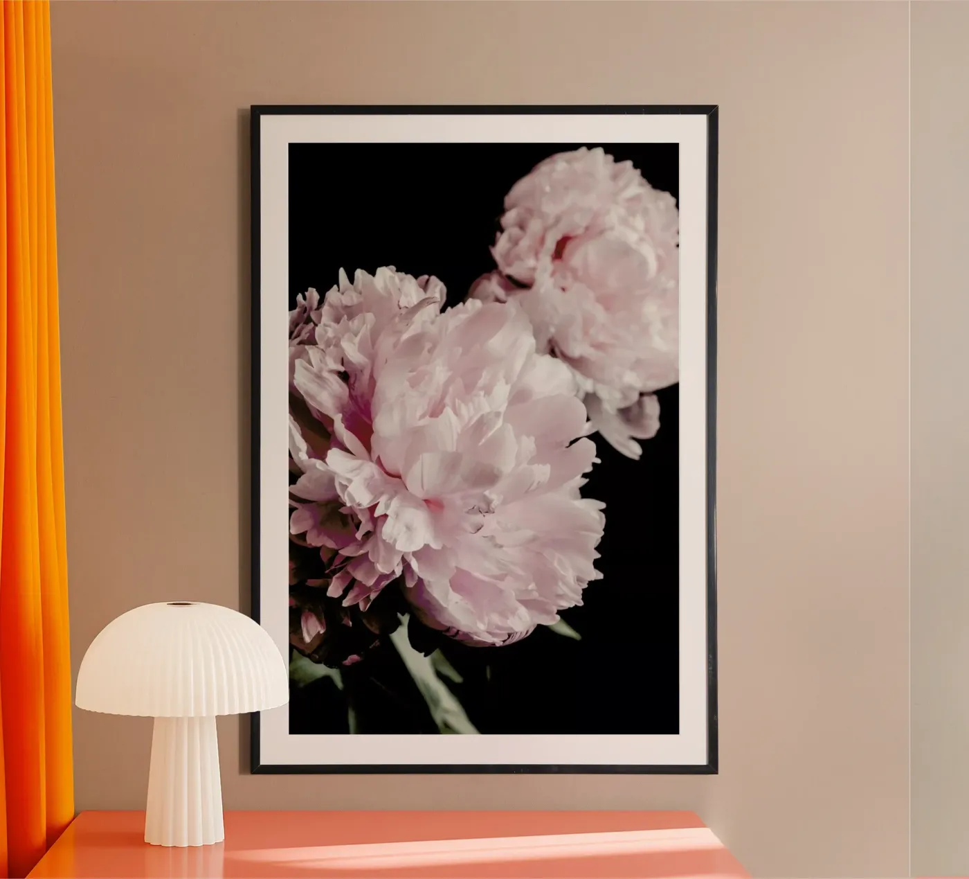 Two Peonies poster de Flora & Fauna