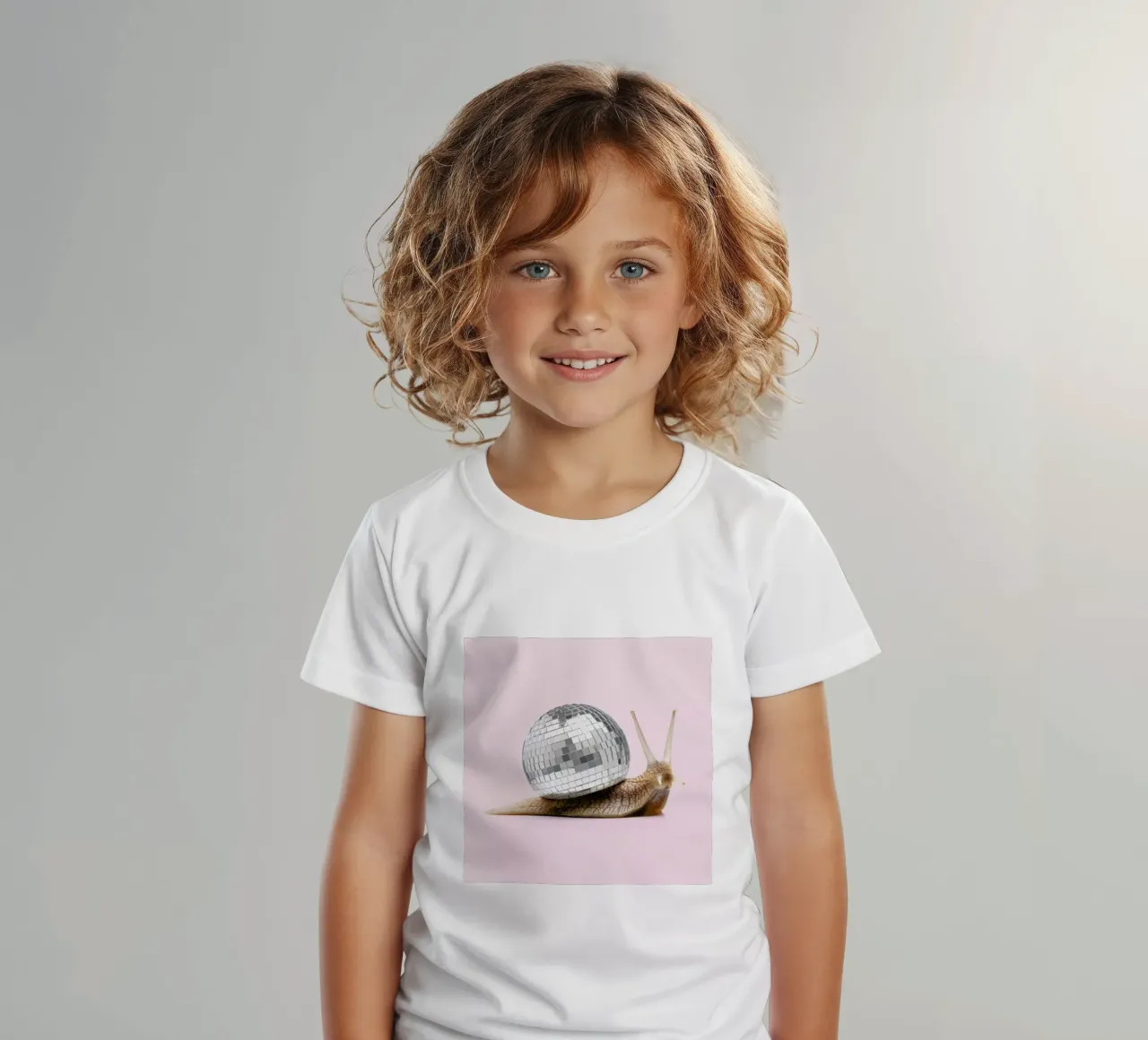 Disco Snail t-shirt bambini da Paul Fuentes Design