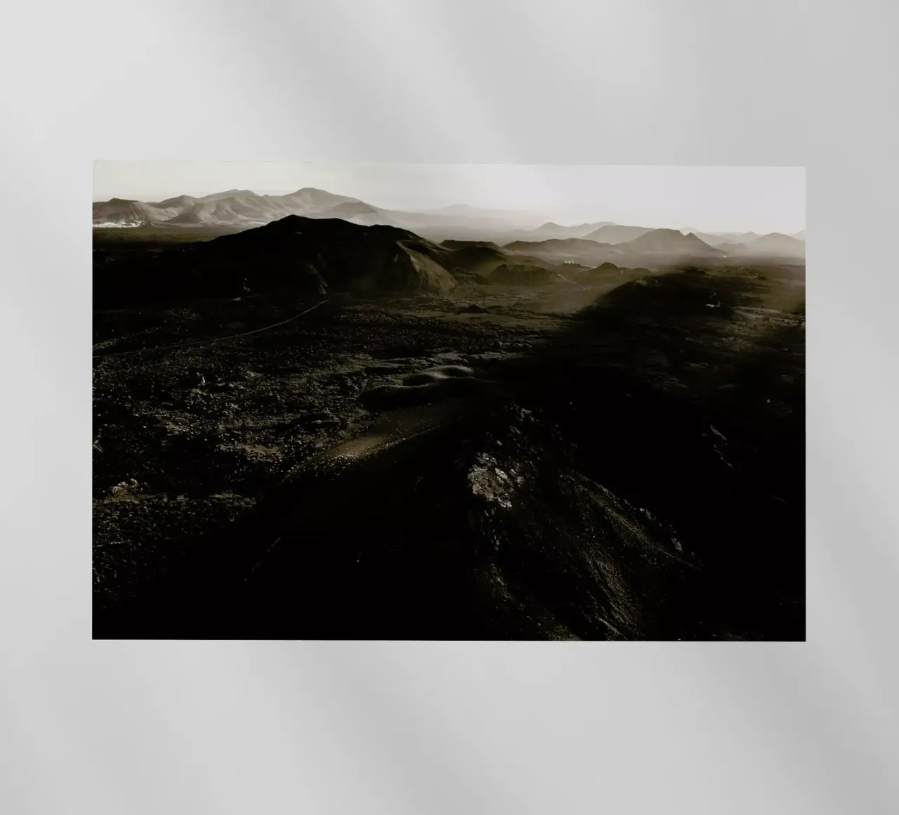 Volcanic Landscape II backlit film by Chris Abatzis