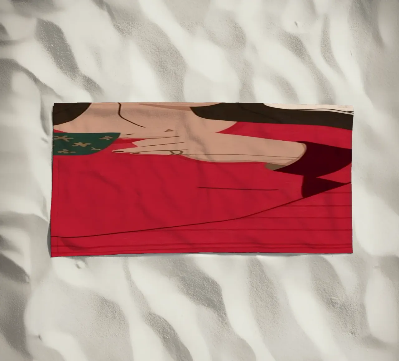 Feestelijke gezelligheid strandhanddoek van Prism Palette