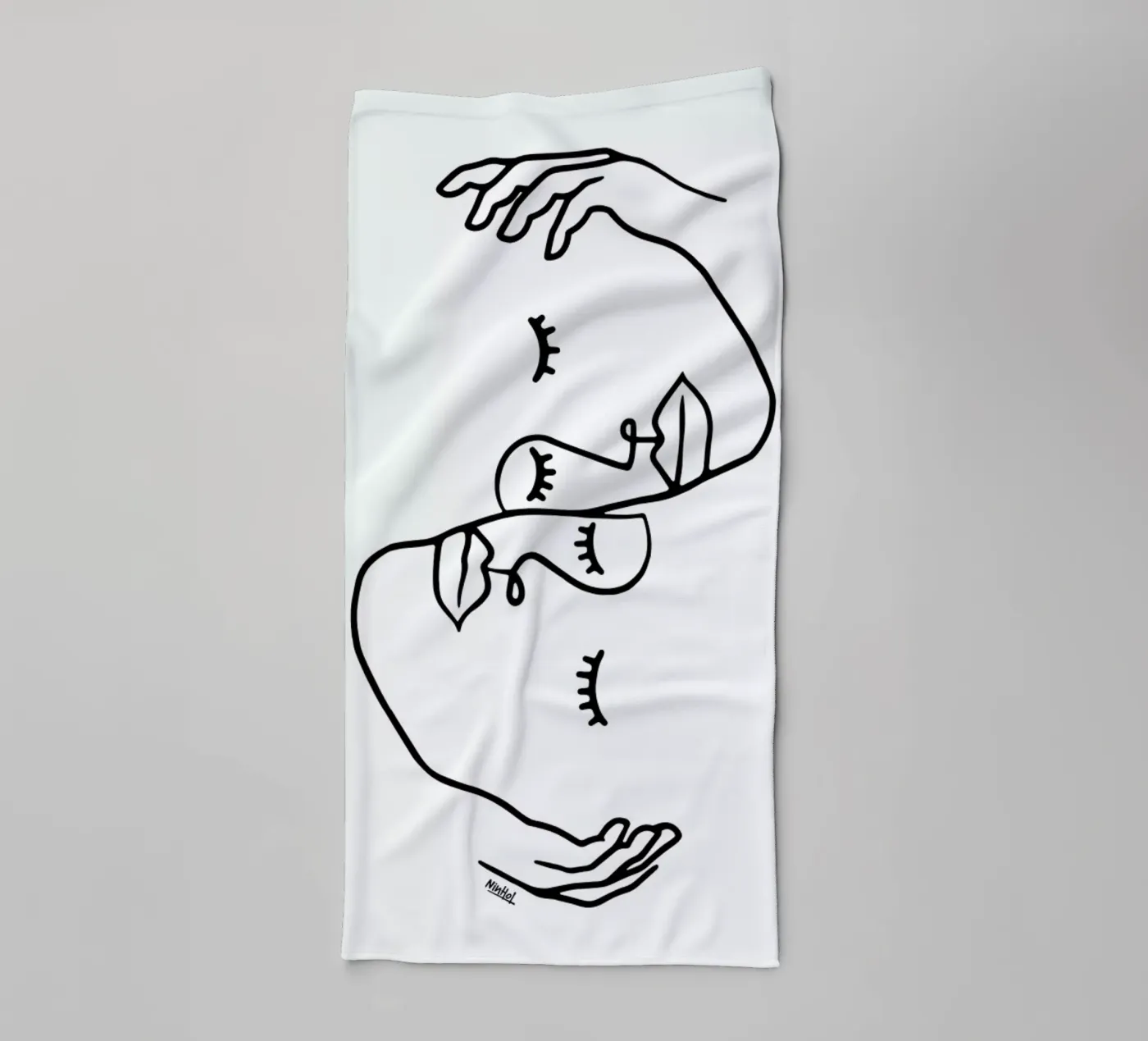 Carefully badhanddoek van Ninhol