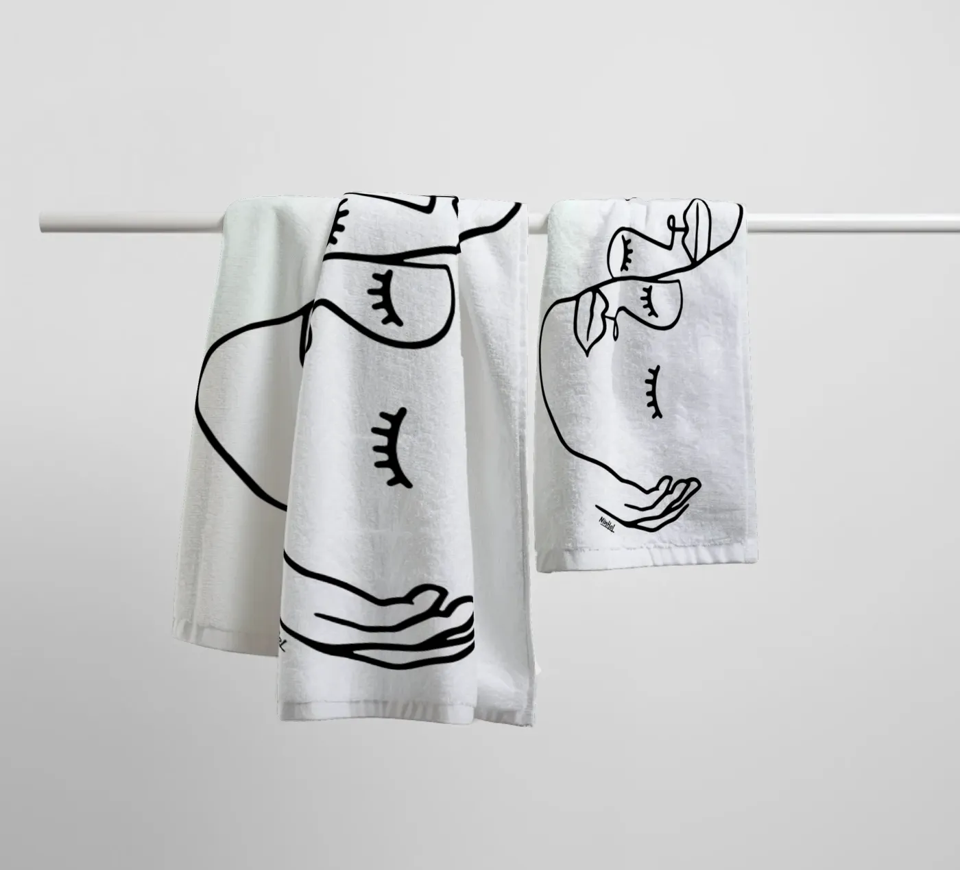 Carefully badhanddoek van Ninhol