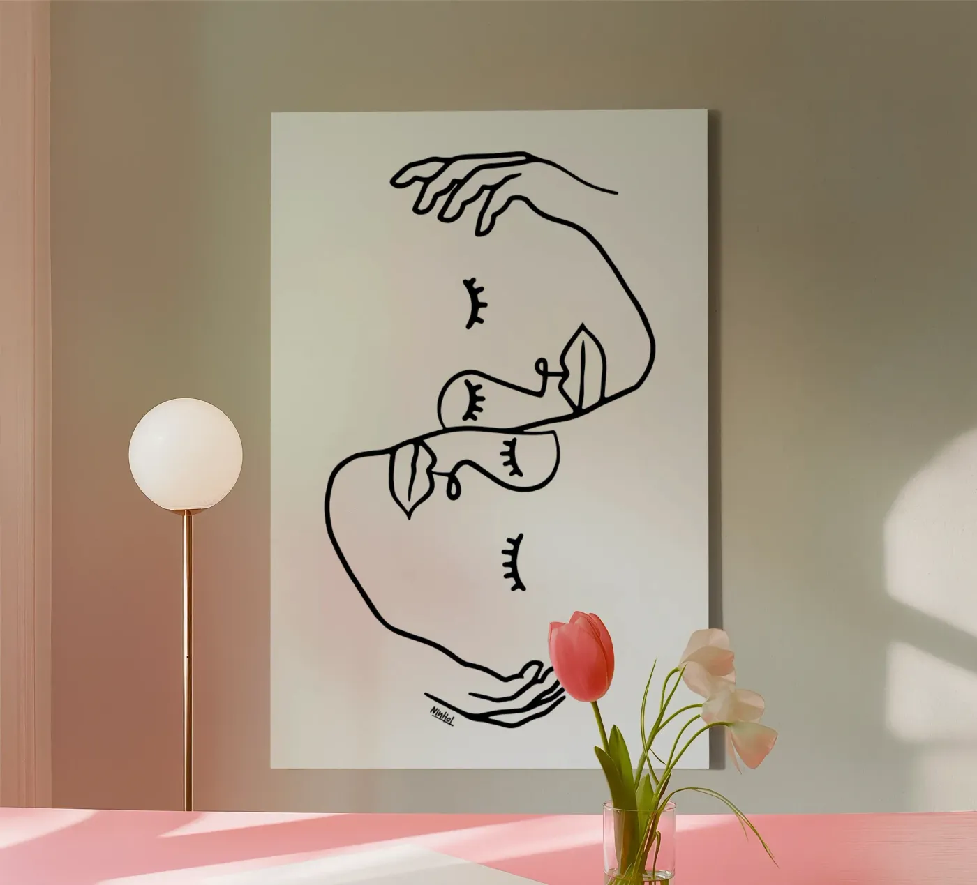 Carefully canvas van Ninhol