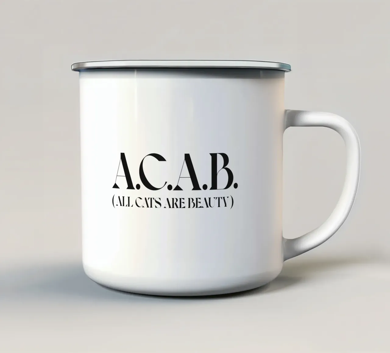 ACAB tazza in smalto da n.4