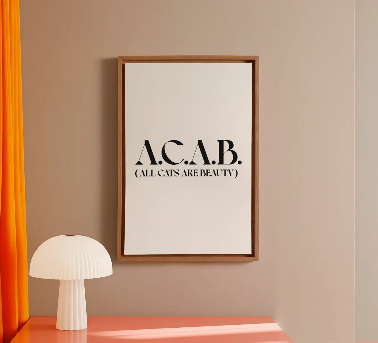 ACAB tela con Cornice a cassetta da n.4