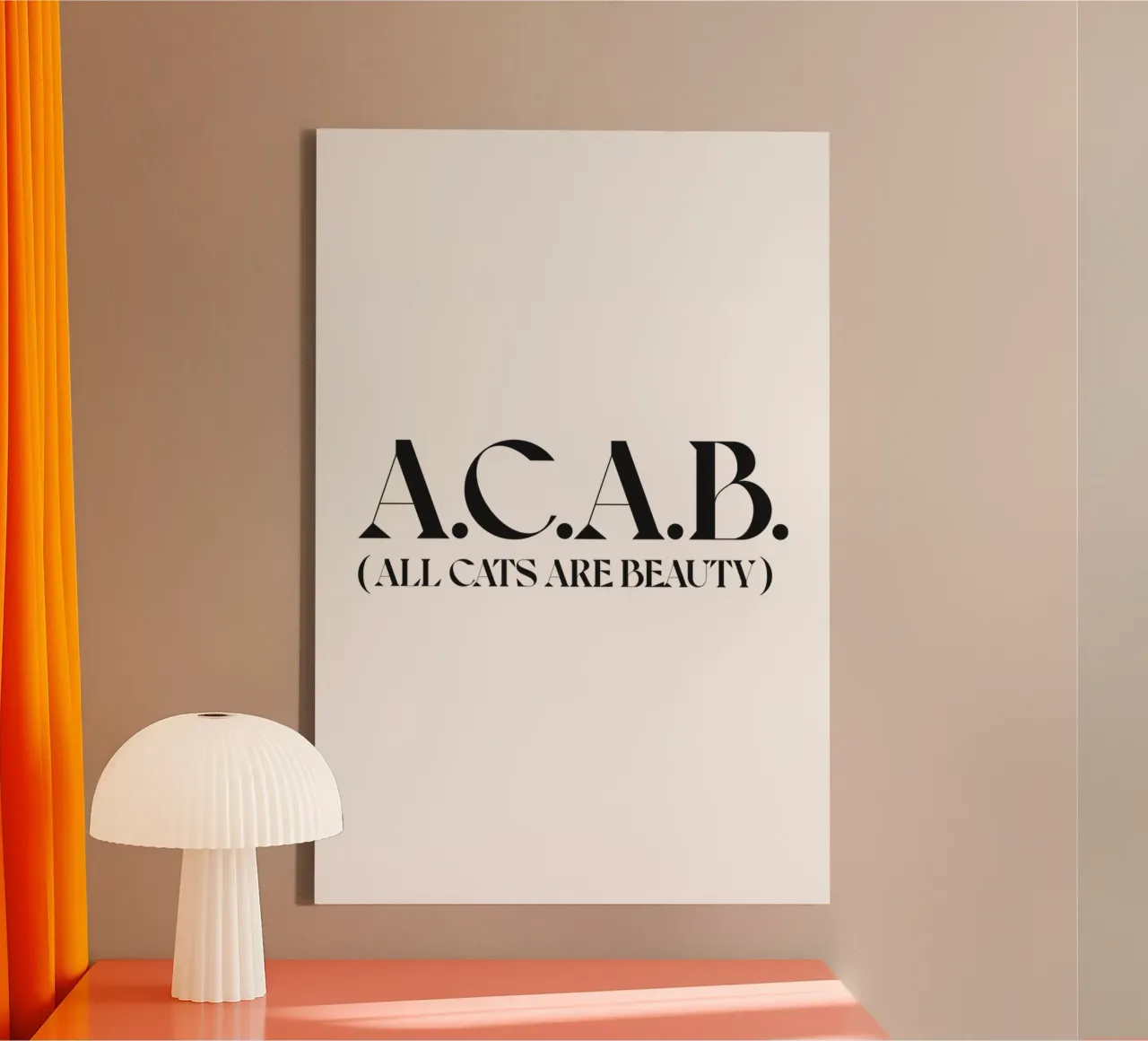 ACAB tela con Cornice a cassetta da n.4