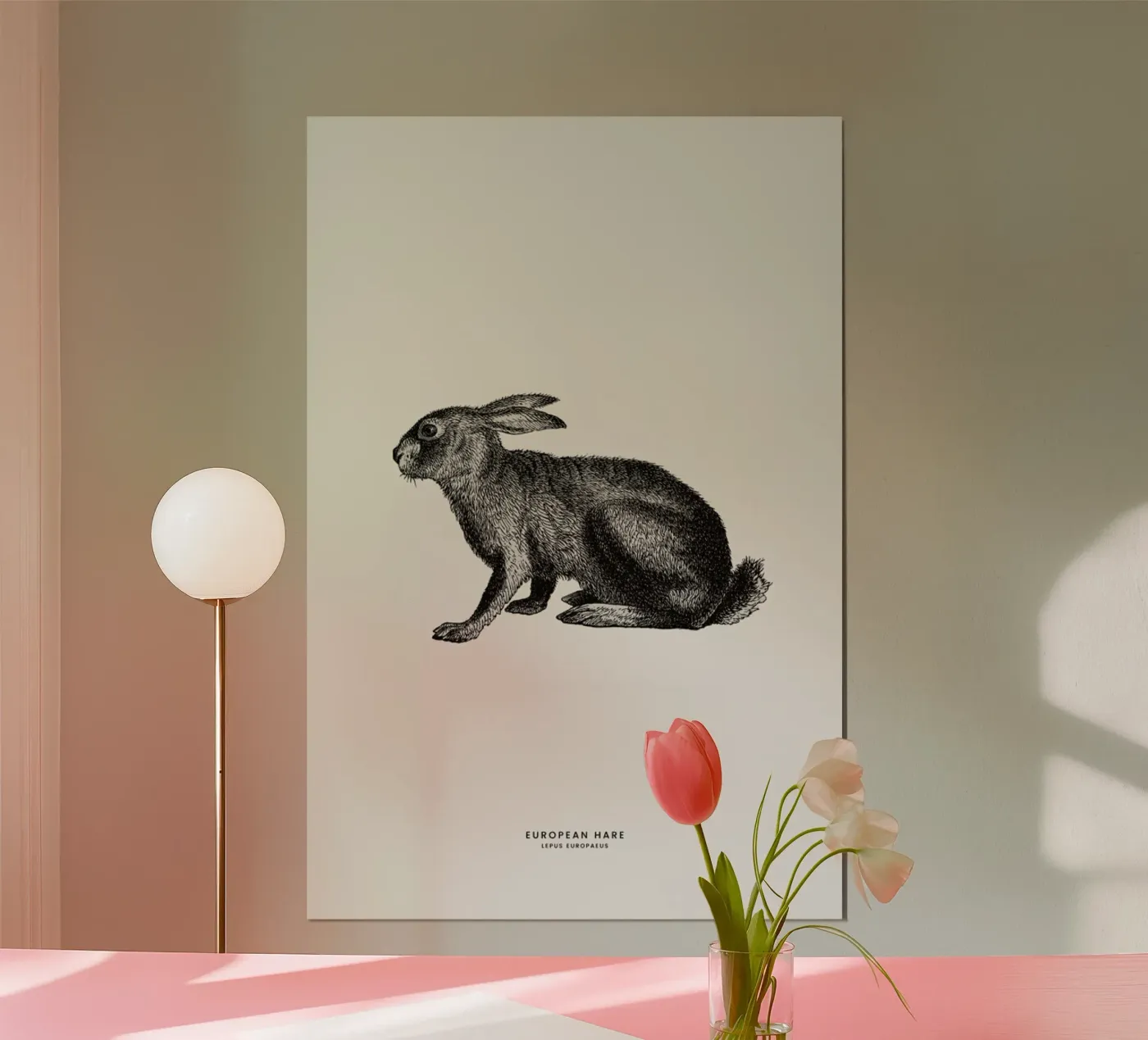 European Hare poster da Flora & Fauna