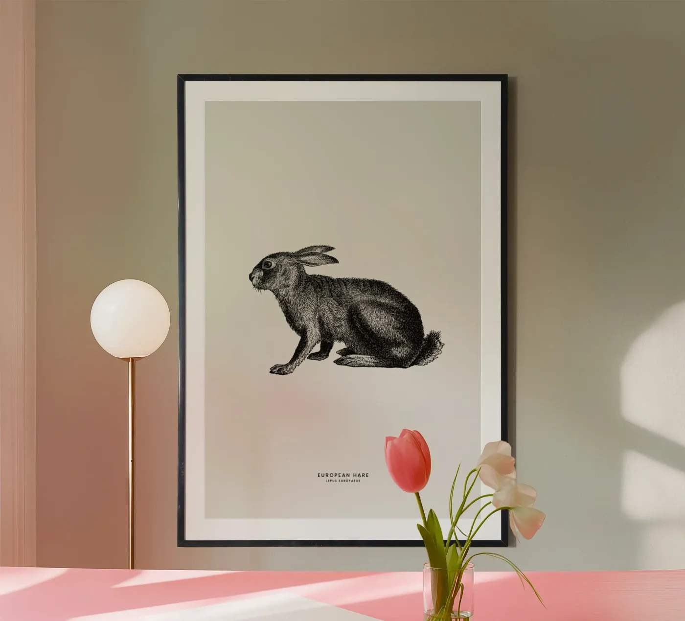 European Hare poster da Flora & Fauna