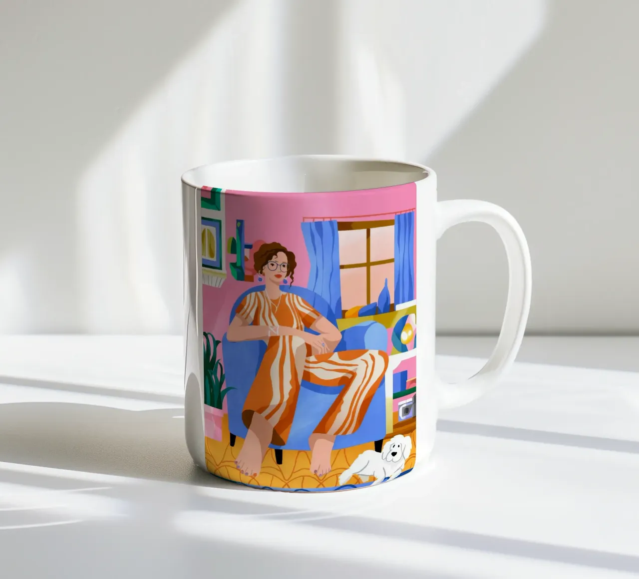 Accogliente rituale mattutino tazza in ceramica da Prism Palette