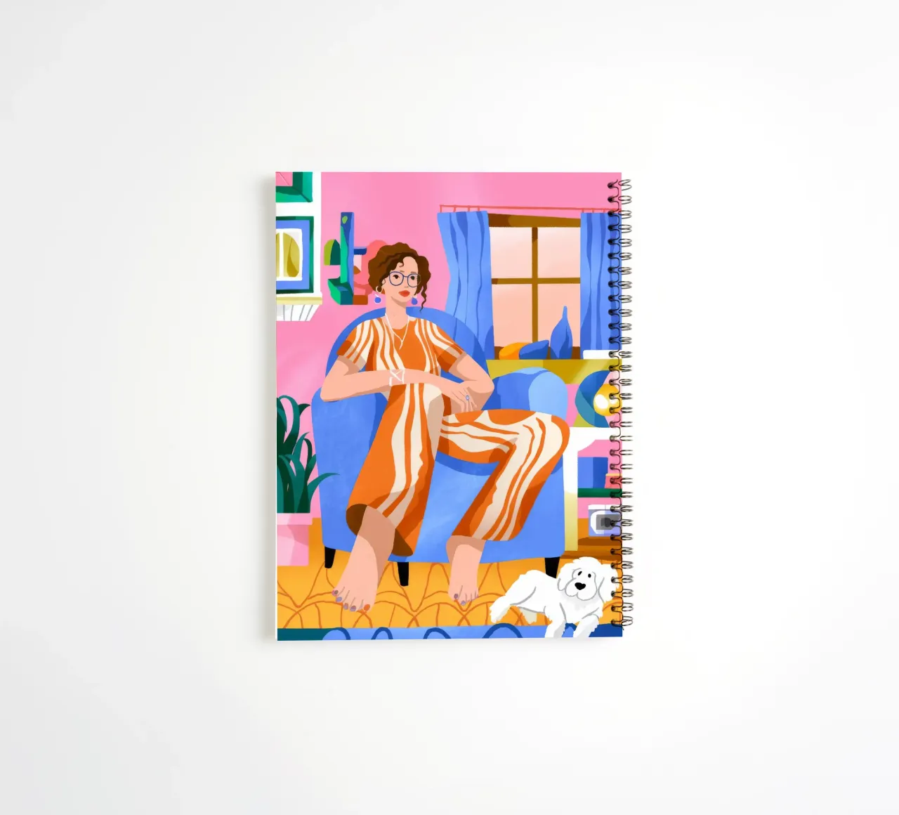Cozy Morning Ritual spiral notebook by Prism Palette