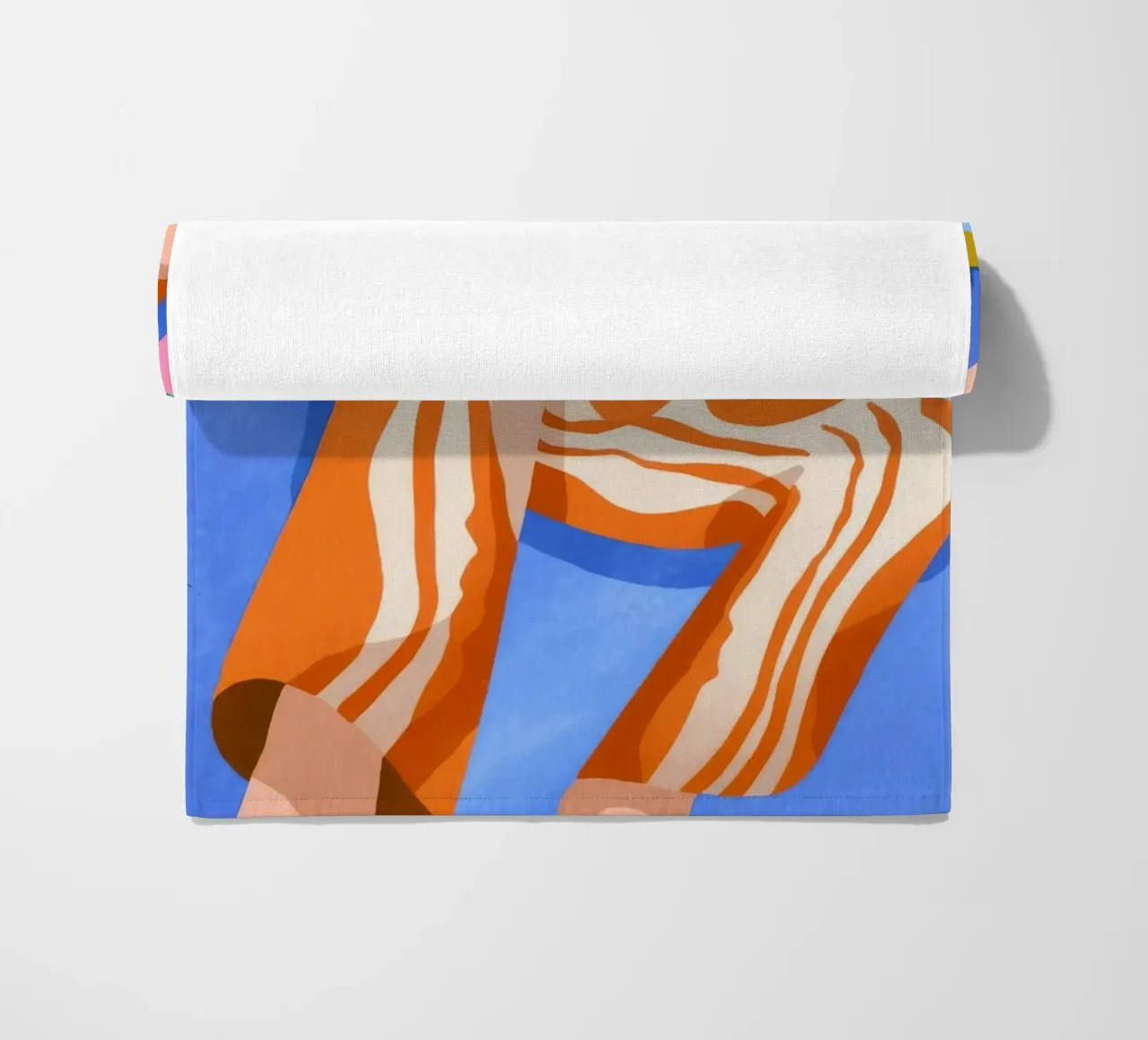 Cozy Morning Ritual beach towel by Prism Palette
