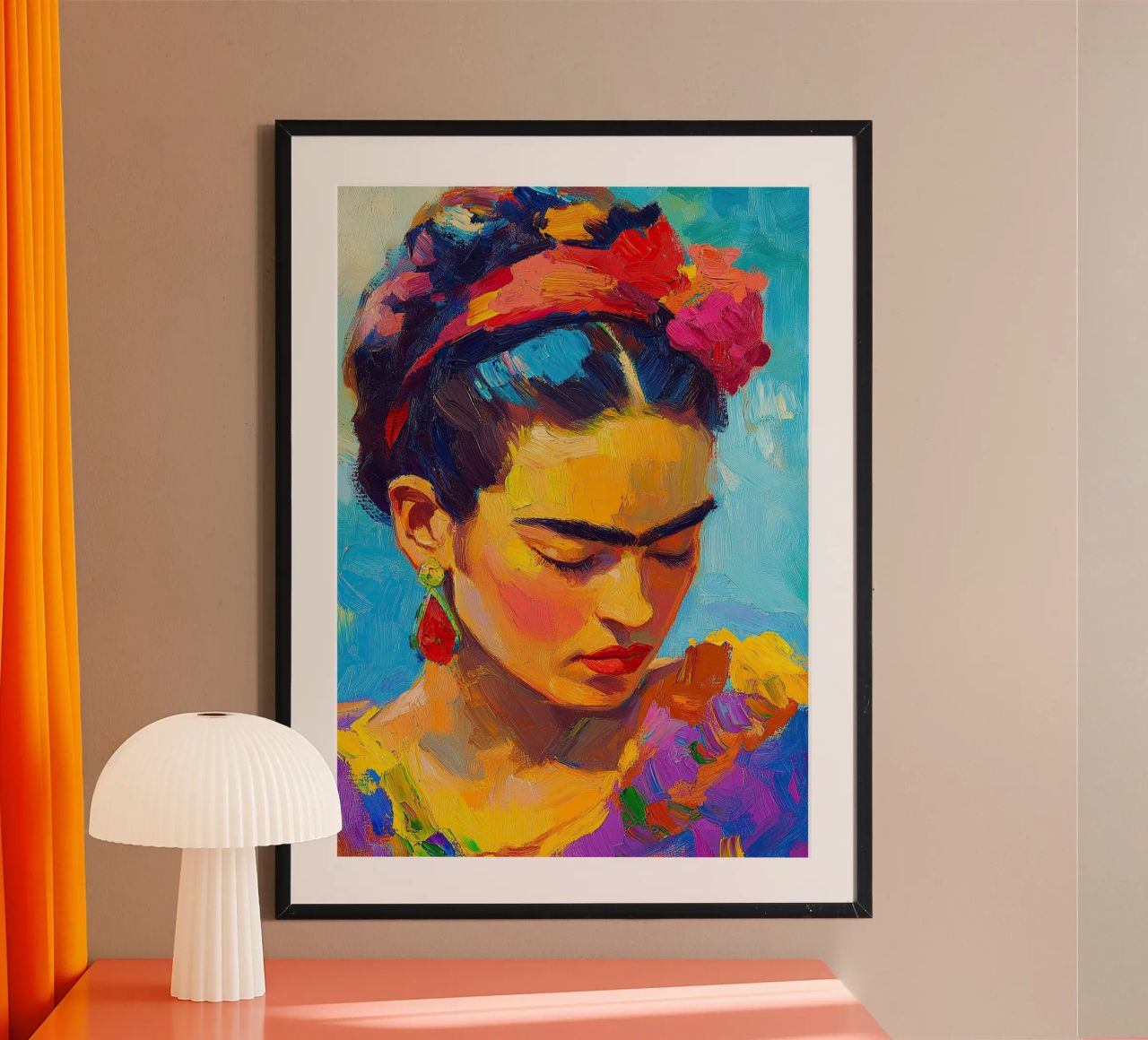 Frida Kahlo - Das Versprechen des Frühlings Poster von Fantasias Florales