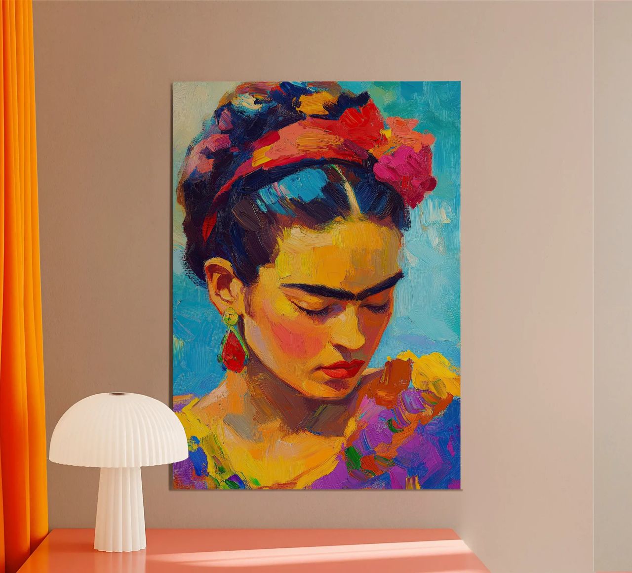 Frida Kahlo - Das Versprechen des Frühlings Poster von Fantasias Florales