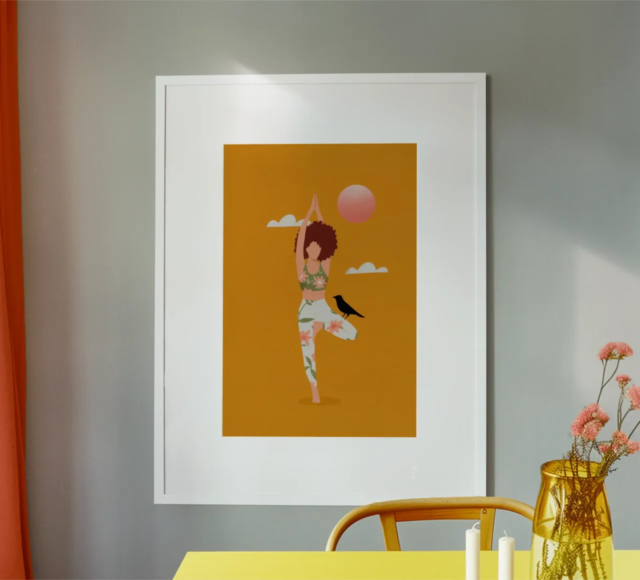 Yoga Armonia del Sole poster da Prism Palette