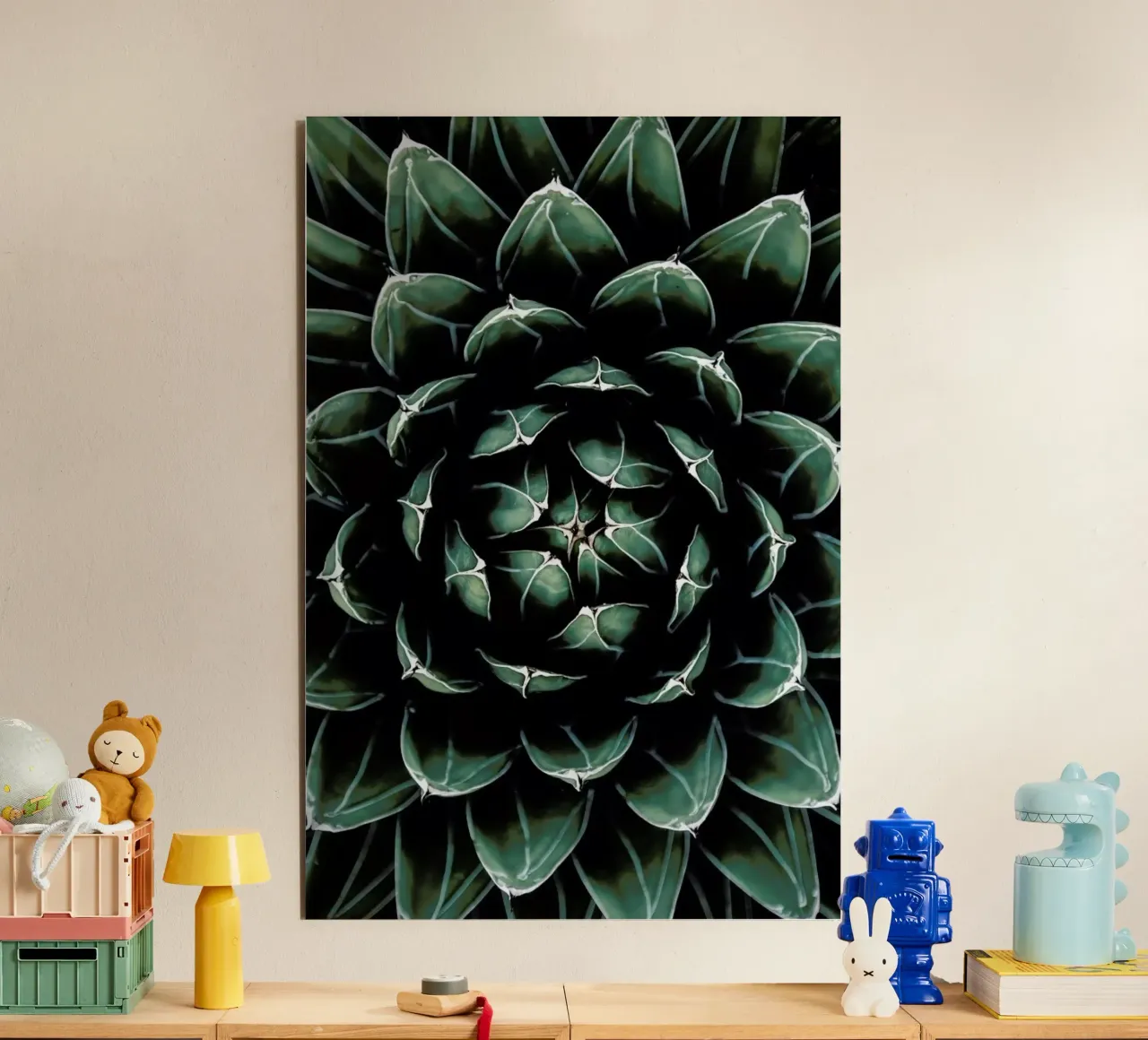Cactus Heart alluminio dibond da Flora & Fauna