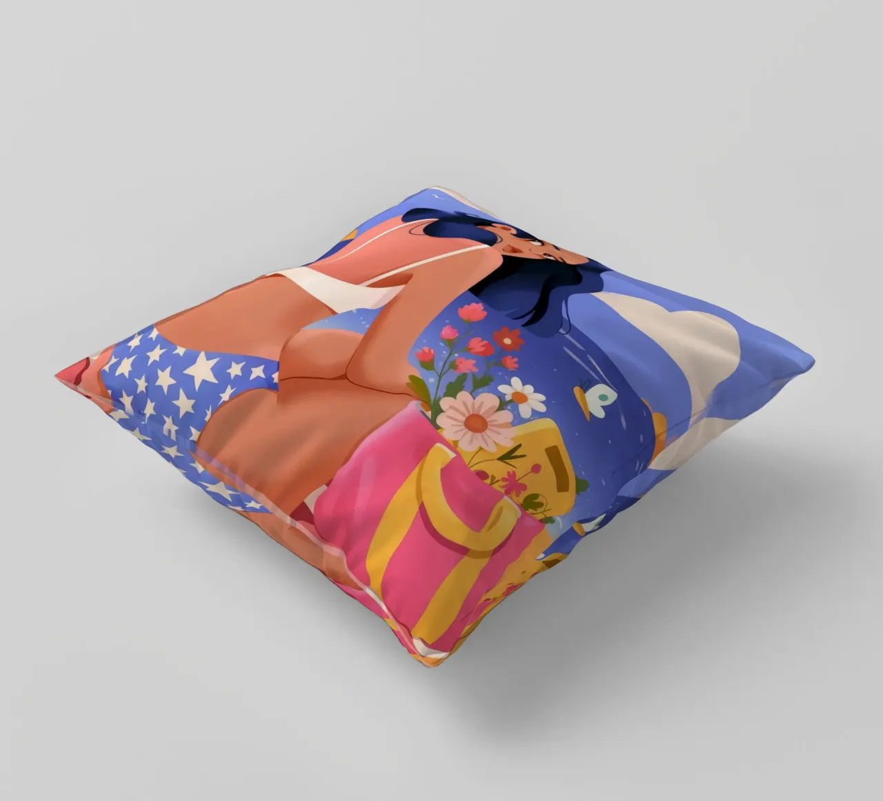 Eleganza del riflesso del mare cuscino da Prism Palette