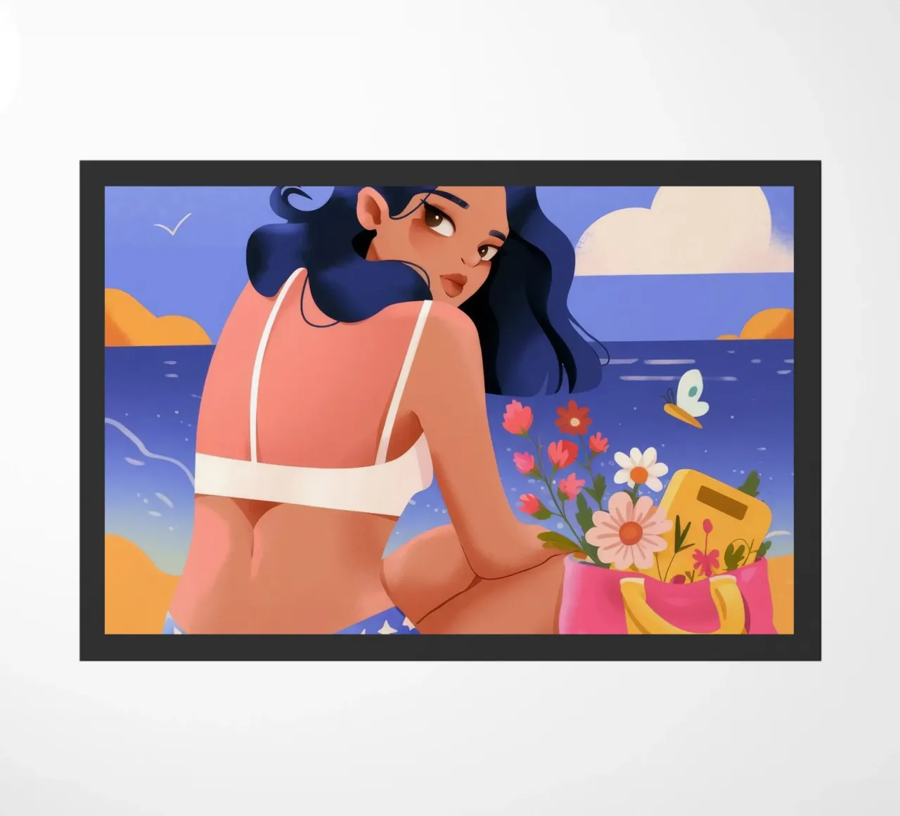 Seaside Reflection Elegance doormat by Prism Palette