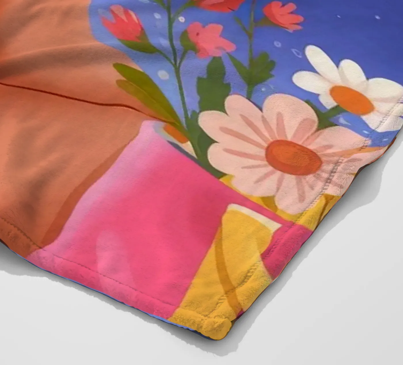 Seaside Reflection Elegance fleece blanket by Prism Palette