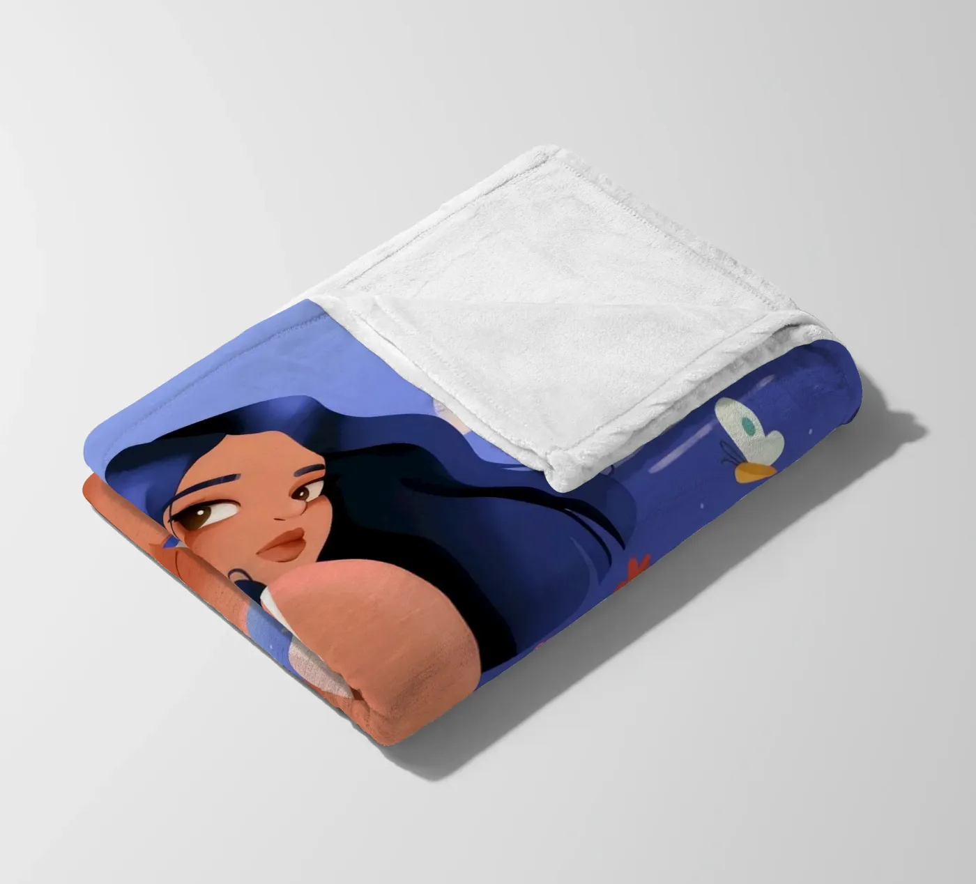 Seaside Reflection Elegance fleece blanket by Prism Palette