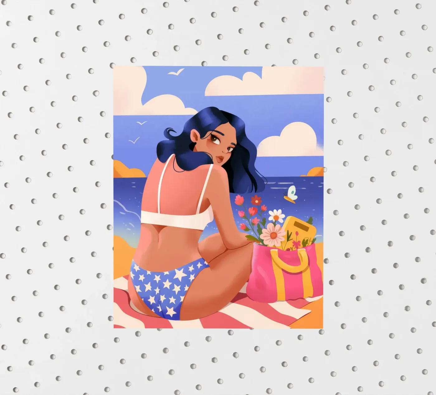 Seaside Reflection Elegance sticker by Prism Palette