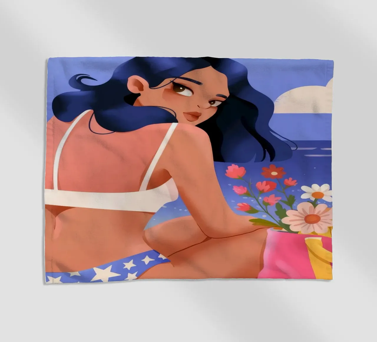 Eleganza del riflesso del mare telo mare da Prism Palette