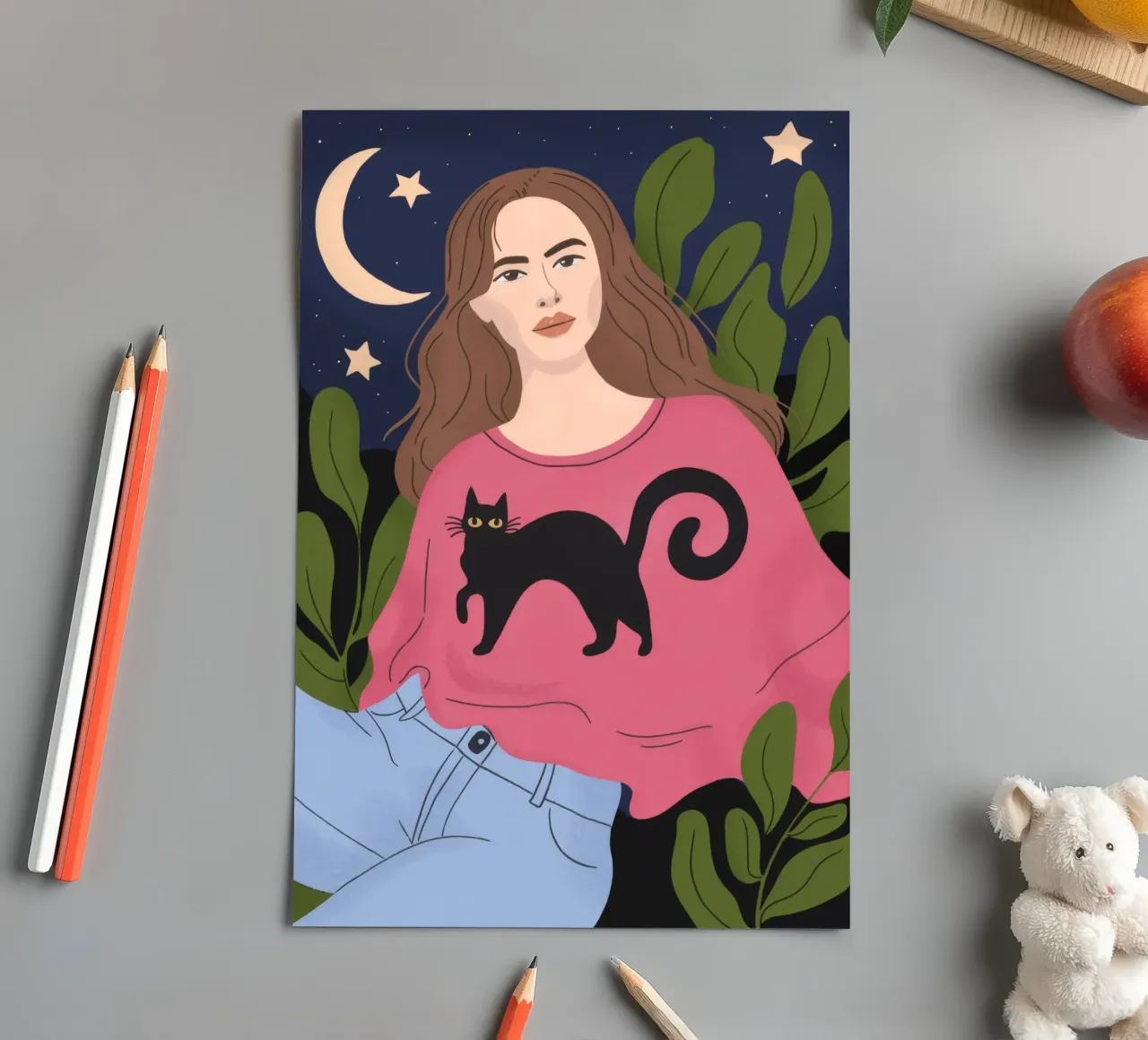 Mystical Night Serenity sticker sheet by Prism Palette
