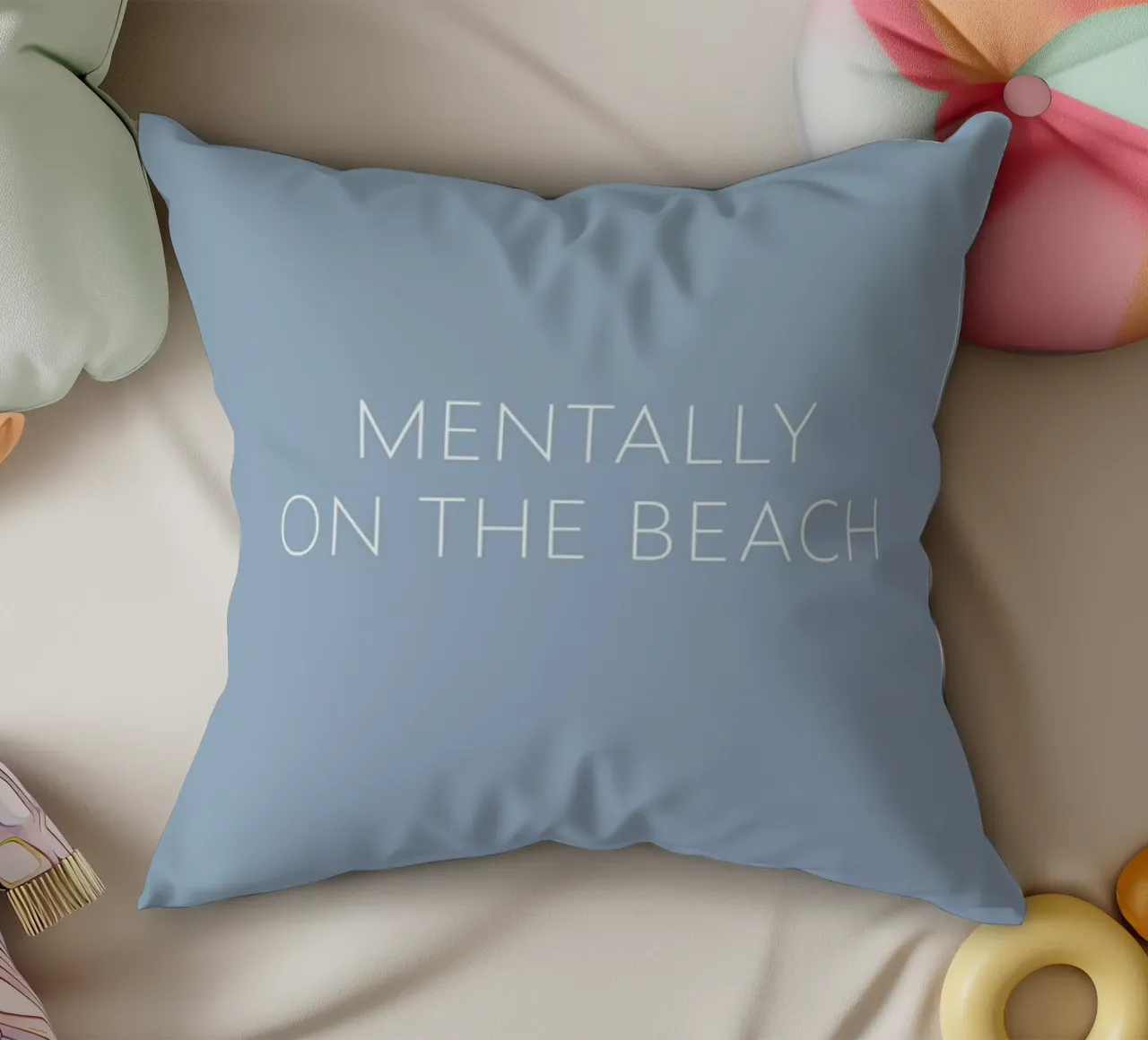 Mentally On The Beach cuscino da Ayleen