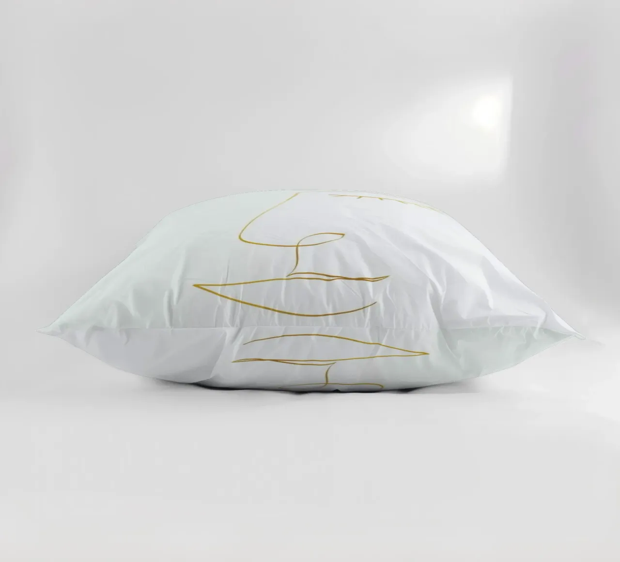 Gold Line Portrait coussin de Pure