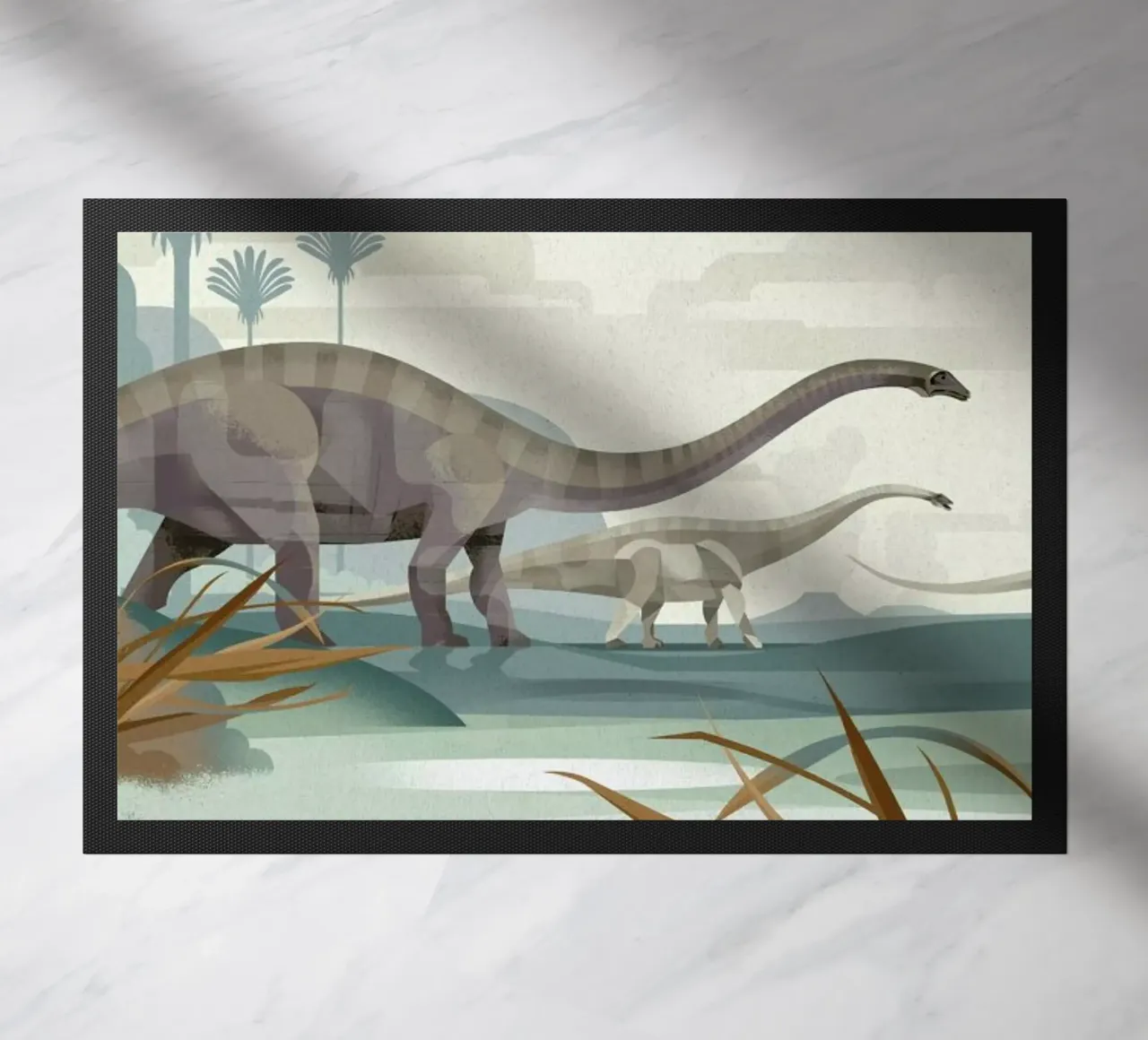 Diplodocus doormat by Dieter Braun