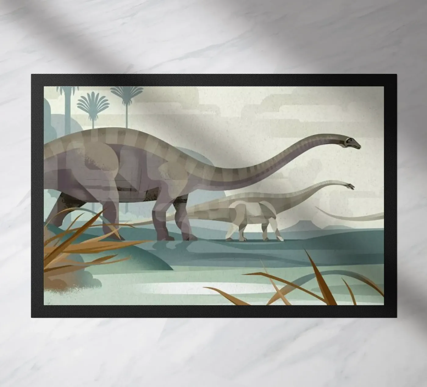 Diplodocus doormat by Dieter Braun