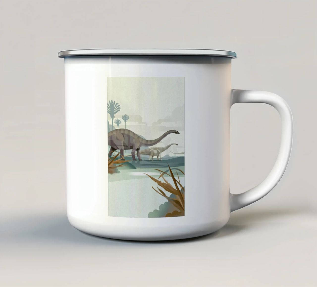 Diplodocus tazza in smalto da Dieter Braun