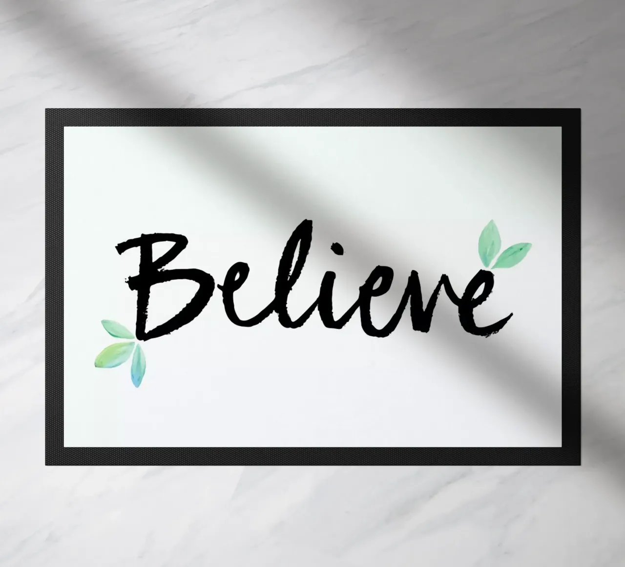 Believe doormat by Dead Language