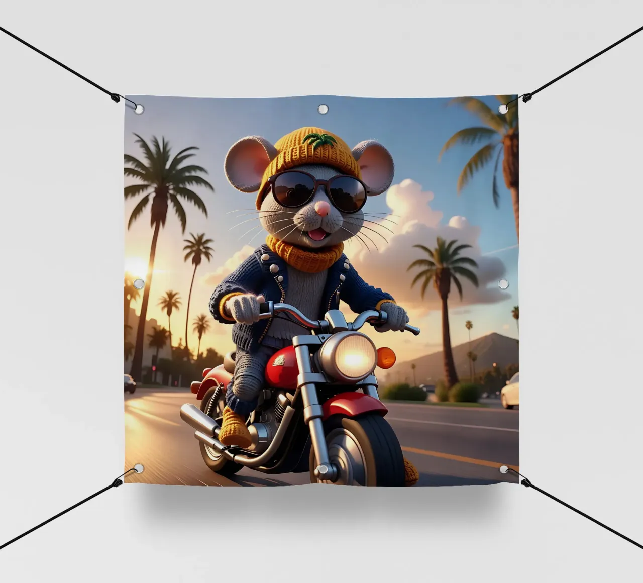 Stile_mouse_A_1 telo in pvc da Tierisch bunt by LK