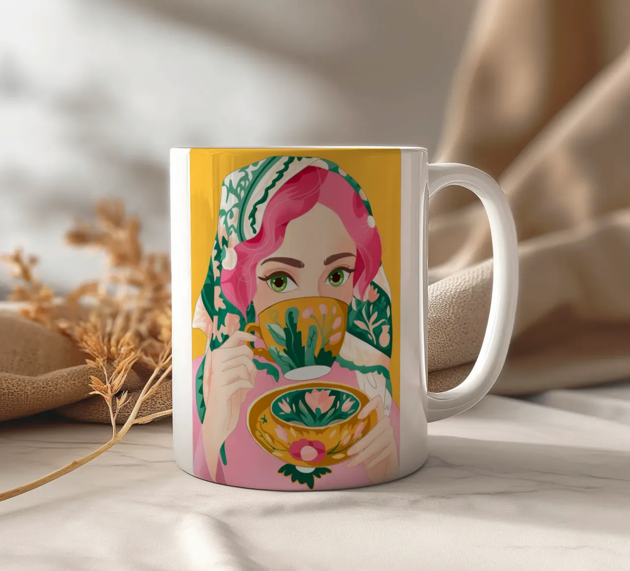 Kulturelles Tee-Ritual Keramik Tasse von Prism Palette