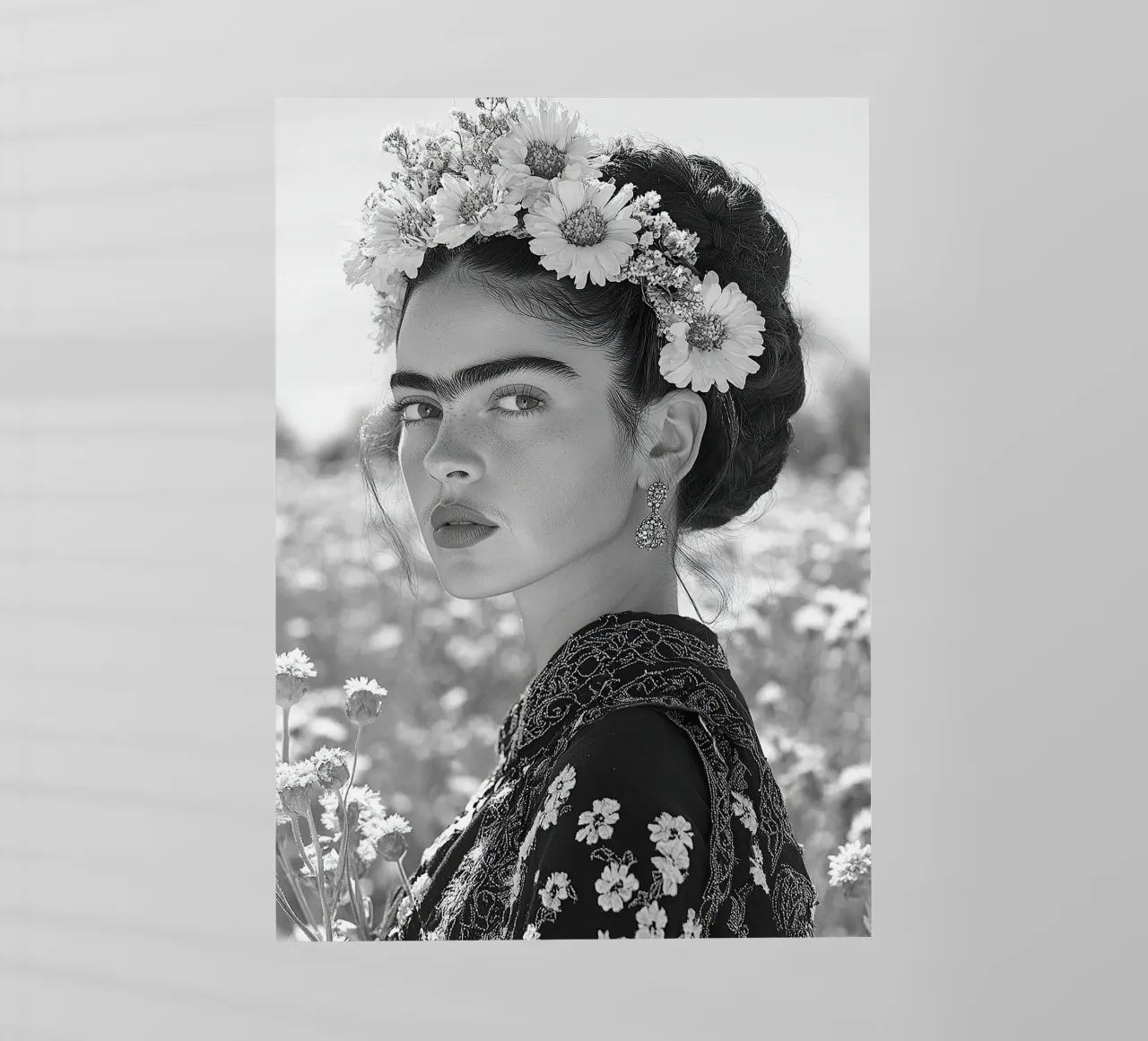 Frida Kahlo - L'anima in fiore pellicola backlit da Fantasias Florales
