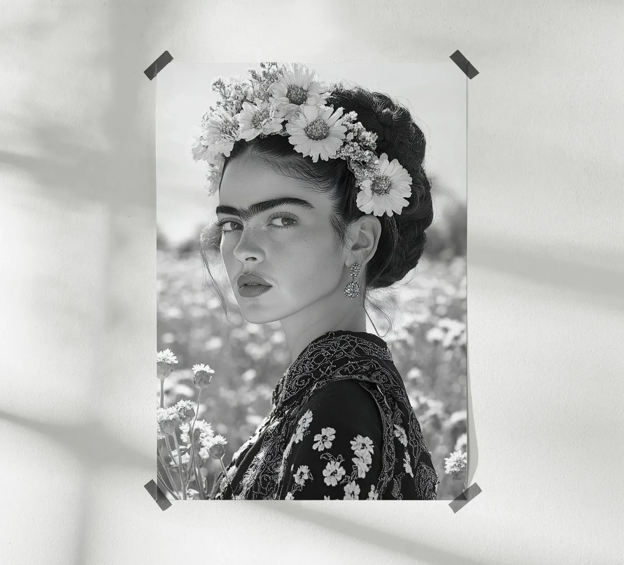 Frida Kahlo - L'anima in fiore poster da Fantasias Florales