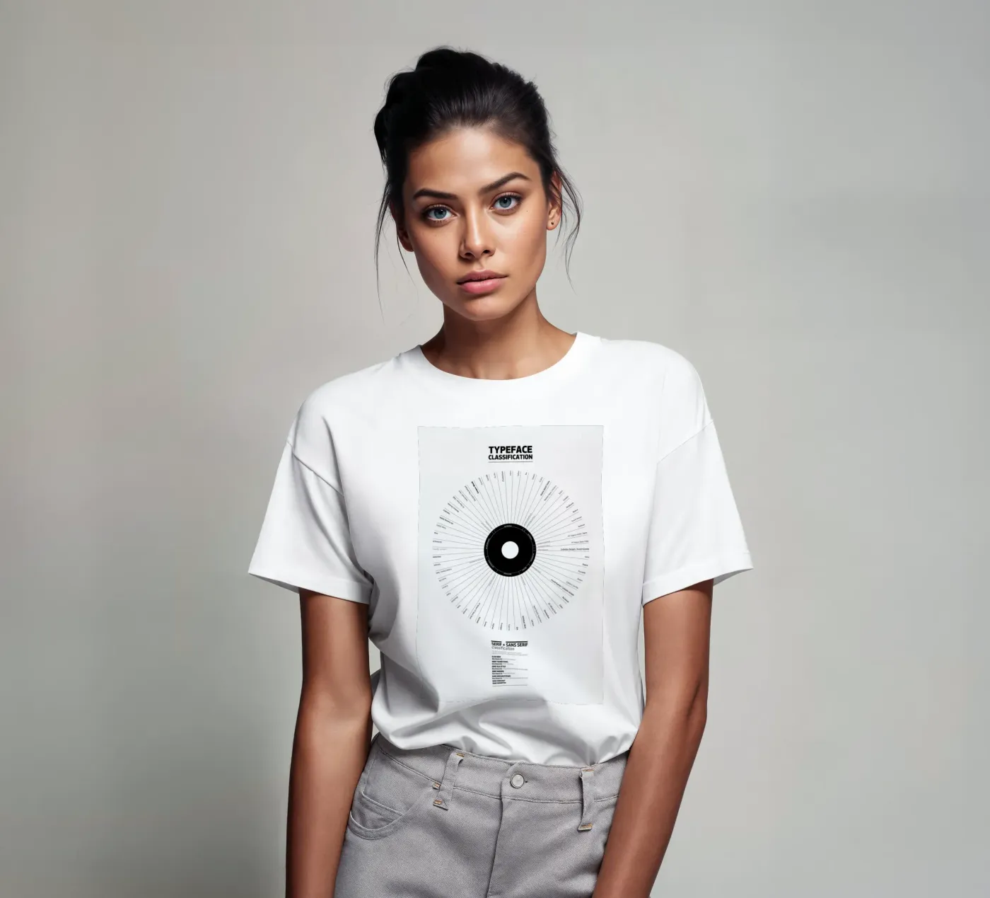 Typeface Classification t-shirt van Marcin Plonka