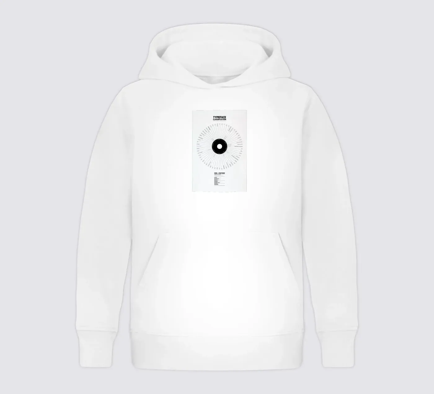 Typeface Classification kinder hoodie van Marcin Plonka