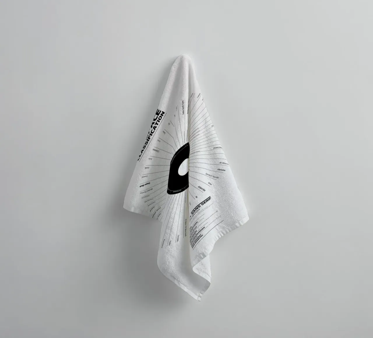 Typeface Classification asciugamano da bagno da Marcin Plonka