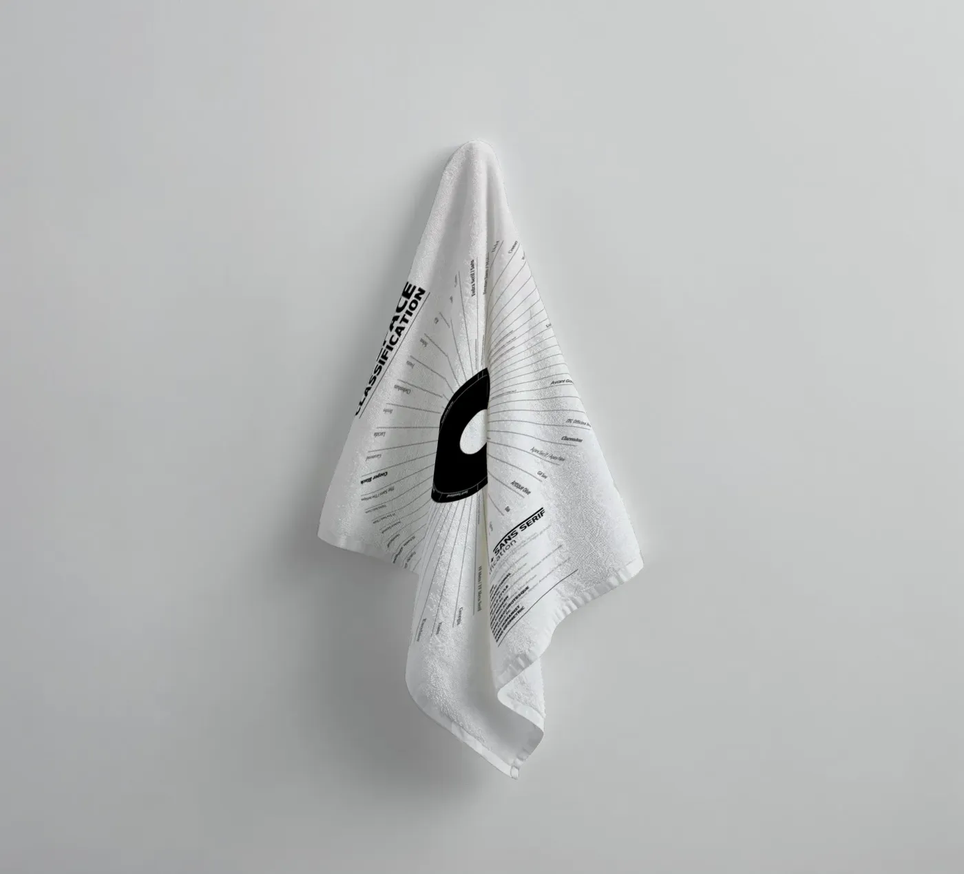 Typeface Classification towel by Marcin Plonka