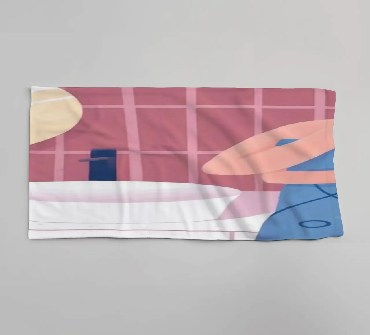 Moment de baignade réfléchi serviette de bain de Prism Palette