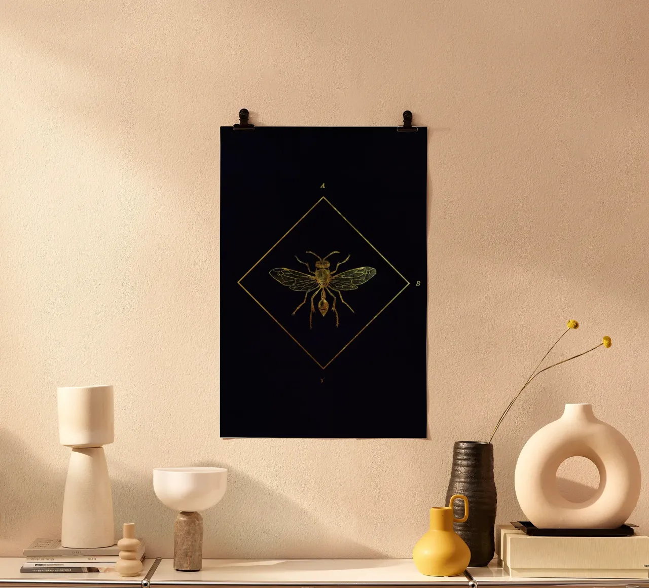 Golden Insect Poster von LeDieg