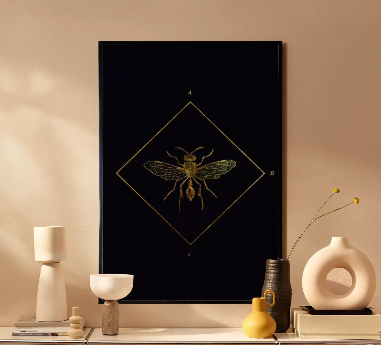 Golden Insect Poster von LeDieg