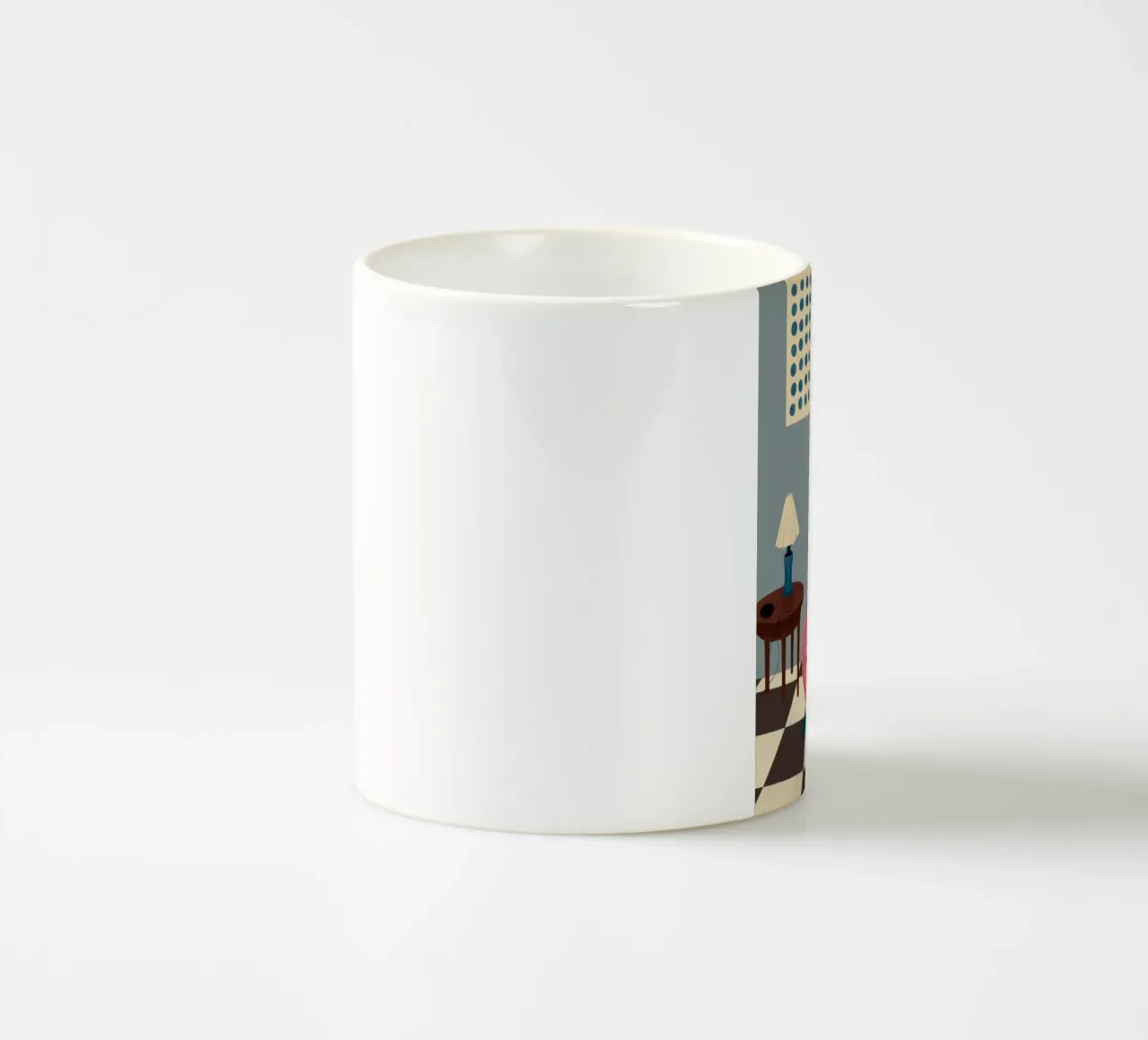Scena domestica moderna tazza in ceramica da Prism Palette